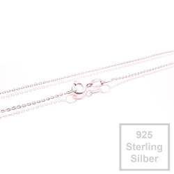 Leisure-Beads - 1x 925er Halskette 45cm Stärke 1,1mm Sterling Silber - Schmuckzubehör