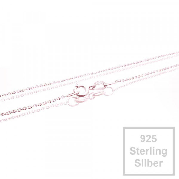 1x 925er Halskette 45cm Stärke 1,1mm Sterling Silber - Schmuckzubehör - Leisure-Beads DIY