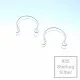 2x 925er Ohrhaken 13x12mm Ohrringe Sterling Silber - Schmuckzubehör aus 925 Silber - Leisure-Beads DIY