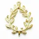 1x hellgoldfarben Kranz 32x23mm Schmuckverbinder - Schmuckzubehör - Leisure-Beads DIY