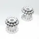 2x hellsilberfarben Metallperlen 7x4mm Rondelle Spacer - Schmuckzubehör - Leisure-Beads DIY
