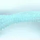 Pastell türkis Glasperlen 3mm Bicone - Schmuckzubehör Glasperlen - Leisure-Beads DIY