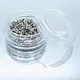 Silberfarbene Quetschröhrchen 2x2mm Crimp Beads im Döschen - Schmuckzubehör - Leisure-Beads DIY