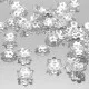 5g hellsilberfarbene Perlenkappen 6x1mm - Schmuckzubehör Perlenkappe - Leisure-Beads DIY