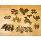 40 bronzefarbene Blatt Schmuckanhänger - Schmuckzubehör - Leisure-Beads DIY