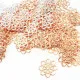 100x rosegoldfarbener Anhänger 14mm filigran - Schmuckzubehör - Leisure-Beads DIY