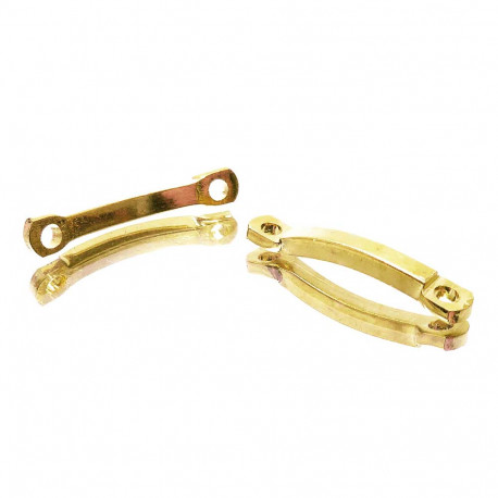 Leisure-Beads - 49x goldfarbene Schmuckverbinder 21x3mm - Schmuckzubehör