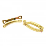 49x goldfarbene Schmuckverbinder 21x3mm - Schmuckzubehör