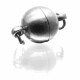 1x gunmetal Magnetverschluss 17x10mm - gunmetal Schmuckzubehör
