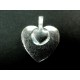 Rückseite rosa Herz Anhänger ca. 25x21mm Strassherz Schmuckanhänger - Schmuckzubehör