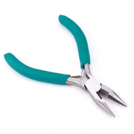 Leisure-Beads - Schmuck Rundnasenzange 12cm in petrolfarben - Schmuckzubehör Schmuckwerkzeug