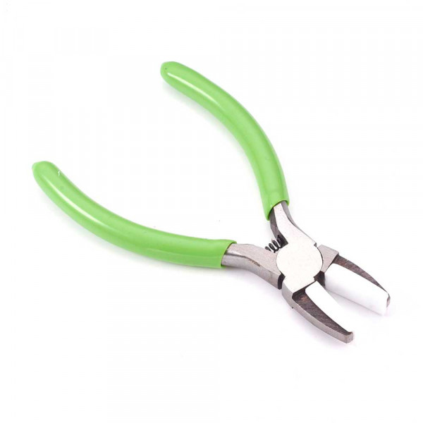 Grüne Schmuck Flachzange mit Kunststoffprofil - Schmuckzubehör Schmuckwerkzeug - Leisure-Beads DIY