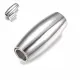 1x Edelstahl Magnetverschluss Innen 4mm 18x8mm silberfarben zum Einkleben - Edelstahl Schmuckzubehör - Leisure-Beads DIY