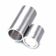 1x Edelstahl Magnetverschluss Innen 8mm 20x10mm silberfarben - Edelstahl Schmuckzubehör