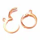 1 Paar rosegoldfarbene Edelstahl Brisuren 14,5x12,5mm - Schmuckzubehör Ohrringe - Leisure-Beads DIY