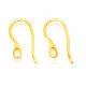 2 Stück Edelstahl Ohrfedern 22x11,5mm goldfarben hochglanz - Edelstahl Schmuckzubehör Ohrringe - Leisure-Beads DIY