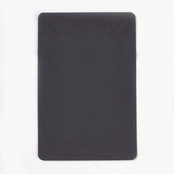 20 Schmuckkarten für Halsketten 60x90mm schwarz Papier ohne Schrift - Schmuckzubehör - Leisure-Beads DIY