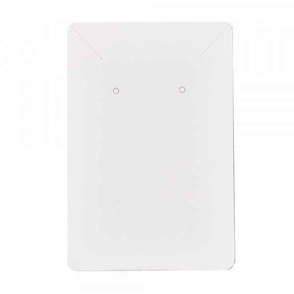 20 Schmuckkarten für Halsketten 60x90mm weiß Papier ohne Schrift - Schmuckzubehör - Leisure-Beads DIY