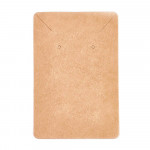 20 Schmuckkarten für Halsketten 60x90mm braun Papier ohne Schrift - Schmuckzubehör