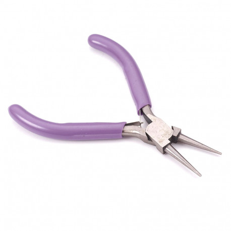 Leisure-Beads - Rundzange / Spitzzange 12cm fliederfarben - Schmuckzubehör Schmuckwerkzeug