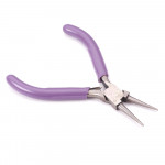 Rundzange / Spitzzange 12cm fliederfarben - Schmuckzubehör Schmuckwerkzeug