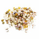 145x Glasperlen 4x3mm Perlenmix brauntönig - Schmuckzubehör
