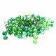 145x Glasperlen 4x3mm Perlenmix grüntönig - Schmuckzubehör