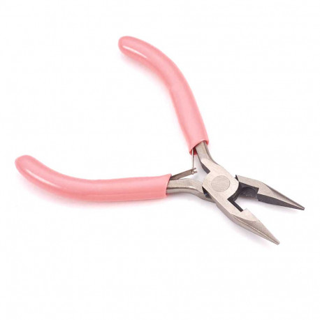 Leisure-Beads - Schmuck Rundnasenzange 11,5cm in rosa - Schmuckzubehör Schmuckwerkzeug
