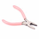 Bastel-Flachzange 11,5cm mit Profil in rosa - Schmuckzubehör Schmuckwerkzeug