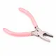 Bastel-Flachzange 11,5cm mit Profil in rosa - Schmuckzubehör Schmuckwerkzeug - Leisure-Beads DIY