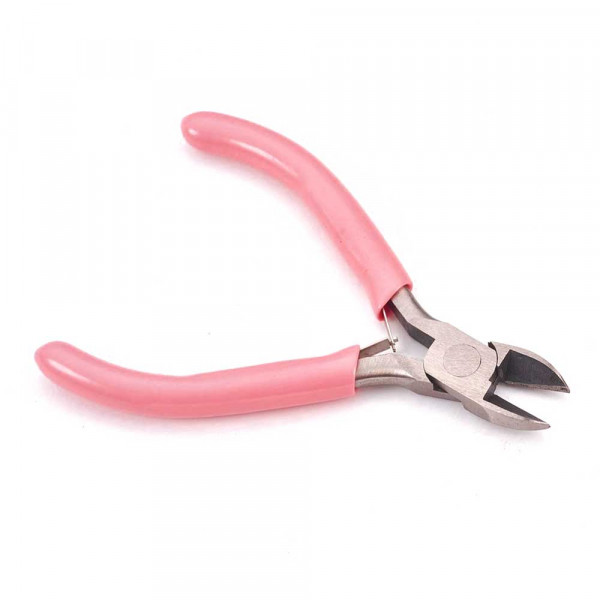 Kleiner Seitenschneider 10,5cm rosa - Schmuckwerkzeug - Leisure-Beads DIY