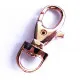 Ovaler rosegoldfarben Schlüsselring mit Karabinerhaken stabil und schlicht - Schlüsselanhänger selber machen - Leisure-Beads DIY