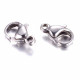 10x Edelstahl Karabinerhaken 10mm hochglanz silberfarben Schmuckverschluss - Edelstahl Schmuckzubehör
