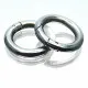 1x Edelstahl Ringverschluss 20x3,5mm silberfarben - Schmuckzubehör - Leisure-Beads DIY