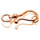 1x rosegoldfarben Schmuckverschluss 38x16mm Schmuckhaken - Schmuckzubehör