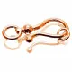 1x rosegoldfarben Schmuckverschluss 38x16mm Schmuckhaken - Schmuckzubehör - Leisure-Beads DIY