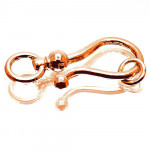 1x rosegoldfarben Schmuckhaken 38x16mm Schmuckverschluss - Schmuckzubehör