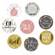 500 Sticker Durchmesser 25mm Weihnachts Aufkleber DIY - Schmuckzubehör Schmuckverpackung