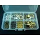 90 Karabinerhaken Schmuckzubehör Set in Sortierbox - Schmuckzubehör Set - Leisure-Beads DIY
