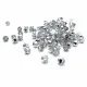 100x 3mm halbsilberfarben Glasperlen Bicone - Schmuckzubehör - Leisure-Beads DIY