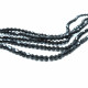 Schwarze Glasperlen 3mm Bicone - Schmuckzubehör Glasperlen