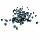 100x Schwarze Glasperlen 3mm Bicone mit AB-Effekt - Schmuckzubehör Glasperlen - Leisure-Beads DIY