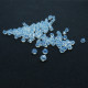 100x weiße Glasperlen 3mm halbtransparente Bicone - Schmuckzubehör Glasperlen