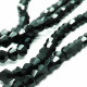 Schwarze Glasperlen 3mm Bicone - Schmuckzubehör Glasperlen