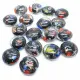 18 Stück Millefiori Glasperlen 18x19x10mm im Mix - Schmuckzubehör - Leisure-Beads DIY