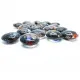 18 Stück Millefiori Glasperlen 18x19x10mm im Mix - Schmuckzubehör - Leisure-Beads DIY