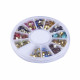 12 Farben (144 Stück) Strasssteine 4,3-4,7mm Diamantform Klebsteine - Bastelbedarf