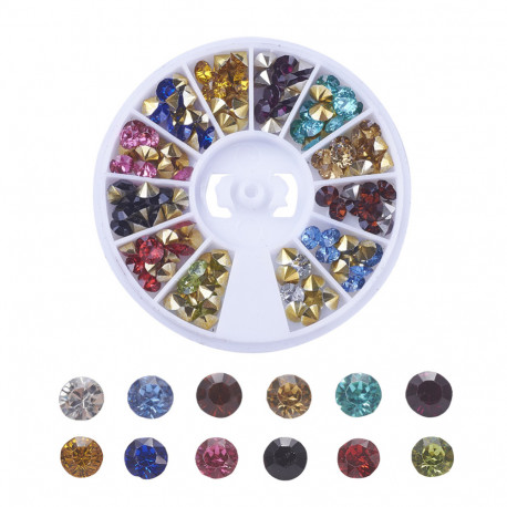 Leisure-Beads - 144 Stück Strasssteine 4,3-4,7mm Diamantform Klebsteine - Schmuckzubehör