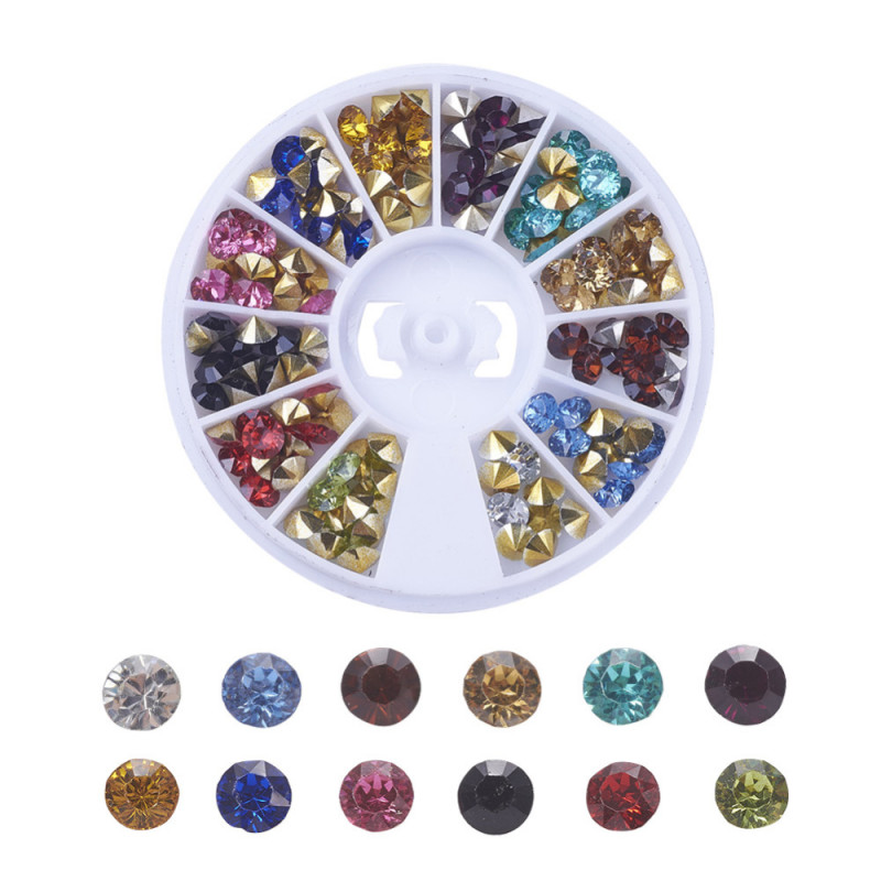 144 Stück Strasssteine 4,3-4,7mm Diamantform Klebsteine - Schmuckzubehör - Leisure-Beads DIY