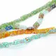 4x Strang bunte Millefiori Perlen MIX 21 im Perlenmix - Schmuckzubehör Millefiori - Leisure-Beads DIY
